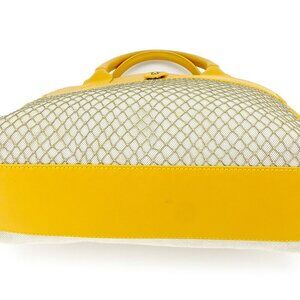 HUNTING WORLD Tote Bag Yellow Beige Gold Women Authentic secondhand